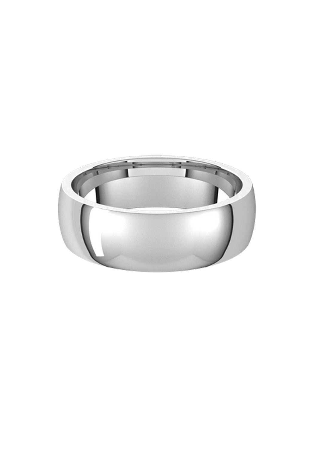 14K White Gold 6mm Band | OsterJewelers.com