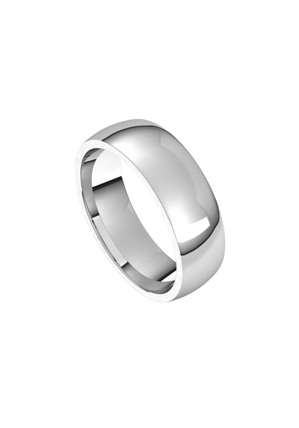 14K White Gold 6mm Band | OsterJewelers.com