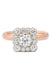 Anne Sportun Lauren 14KRG Scalloped Square Halo Diamond Ring | Ref. R673GD13 | OsterJewelers.com