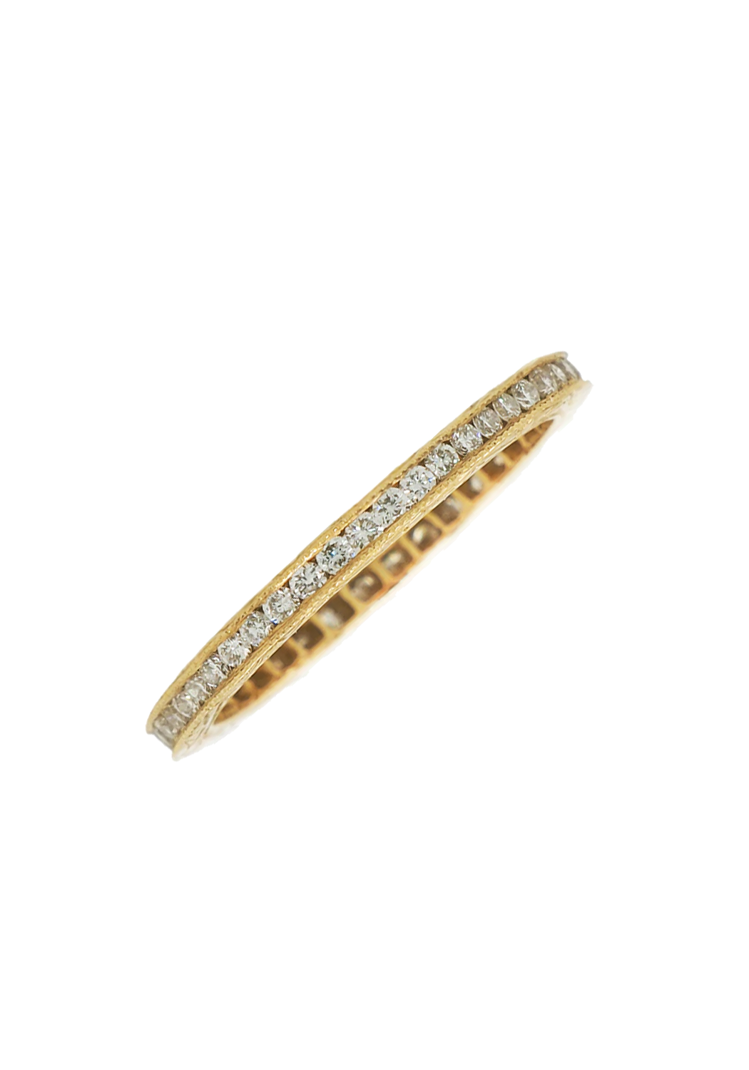 Sethi Couture Channel 18KYG White Diamond Eternity Band | Ref. 72M | OsterJewelers.com