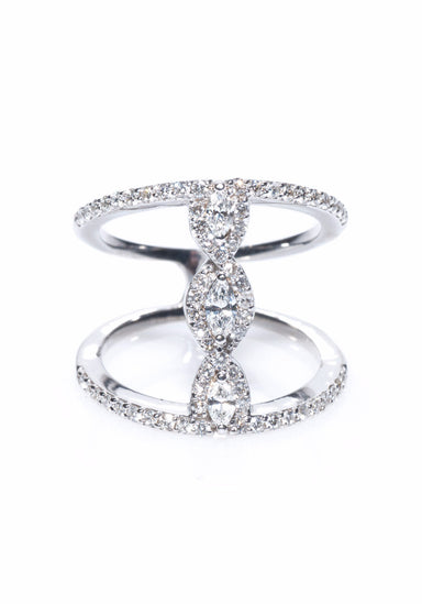 Norman Covan Diamond Twist Ring | Oster Jewelers 