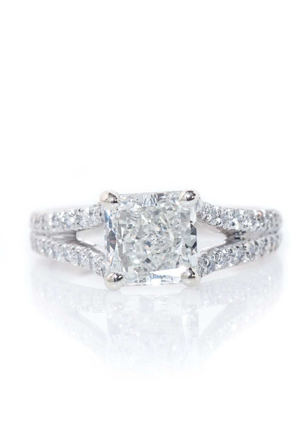 1.88ctw Starburst Split Shank Diamond Ring | Oster Jewelers 