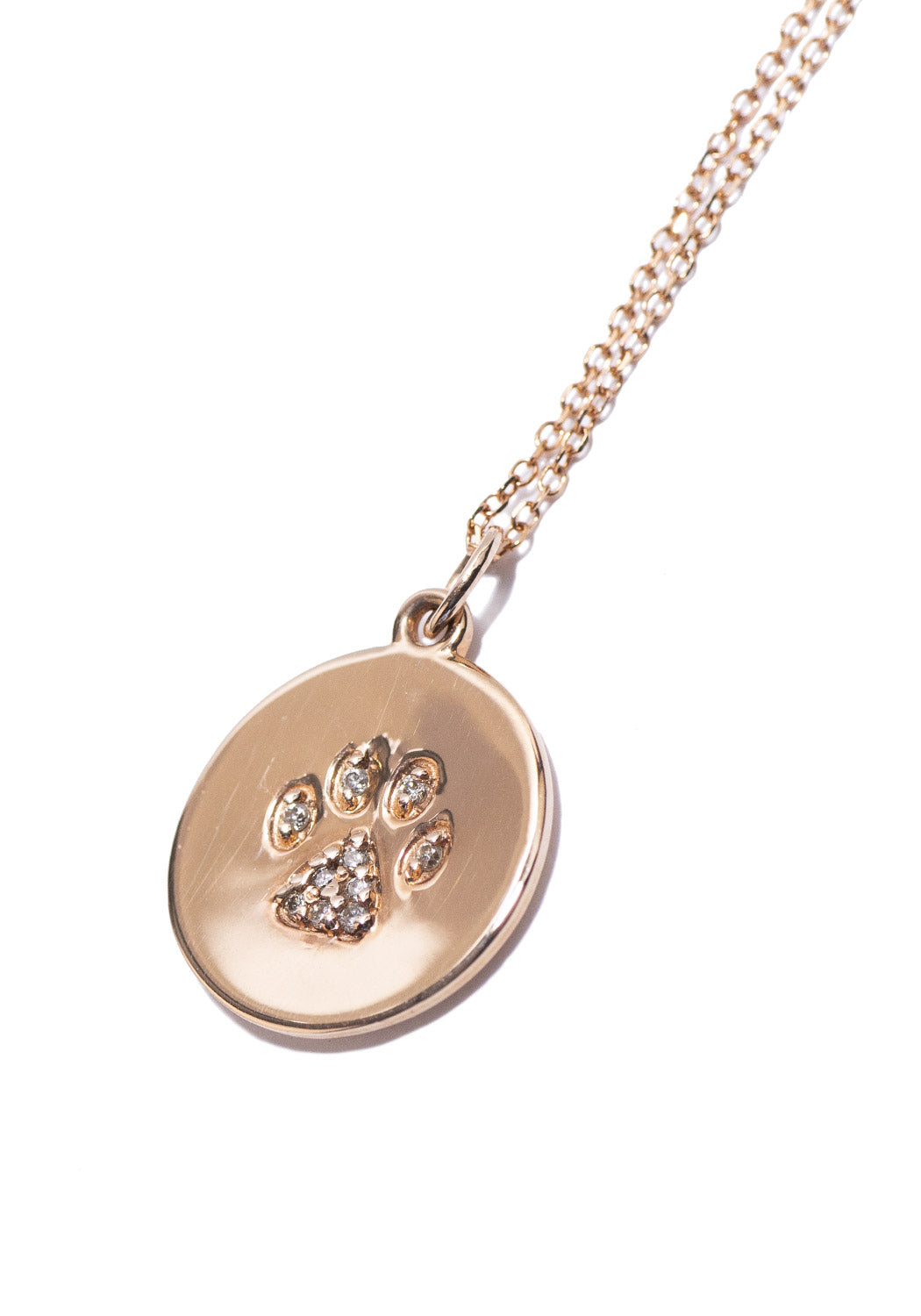 KC Designs Diamond Paw Print Necklace