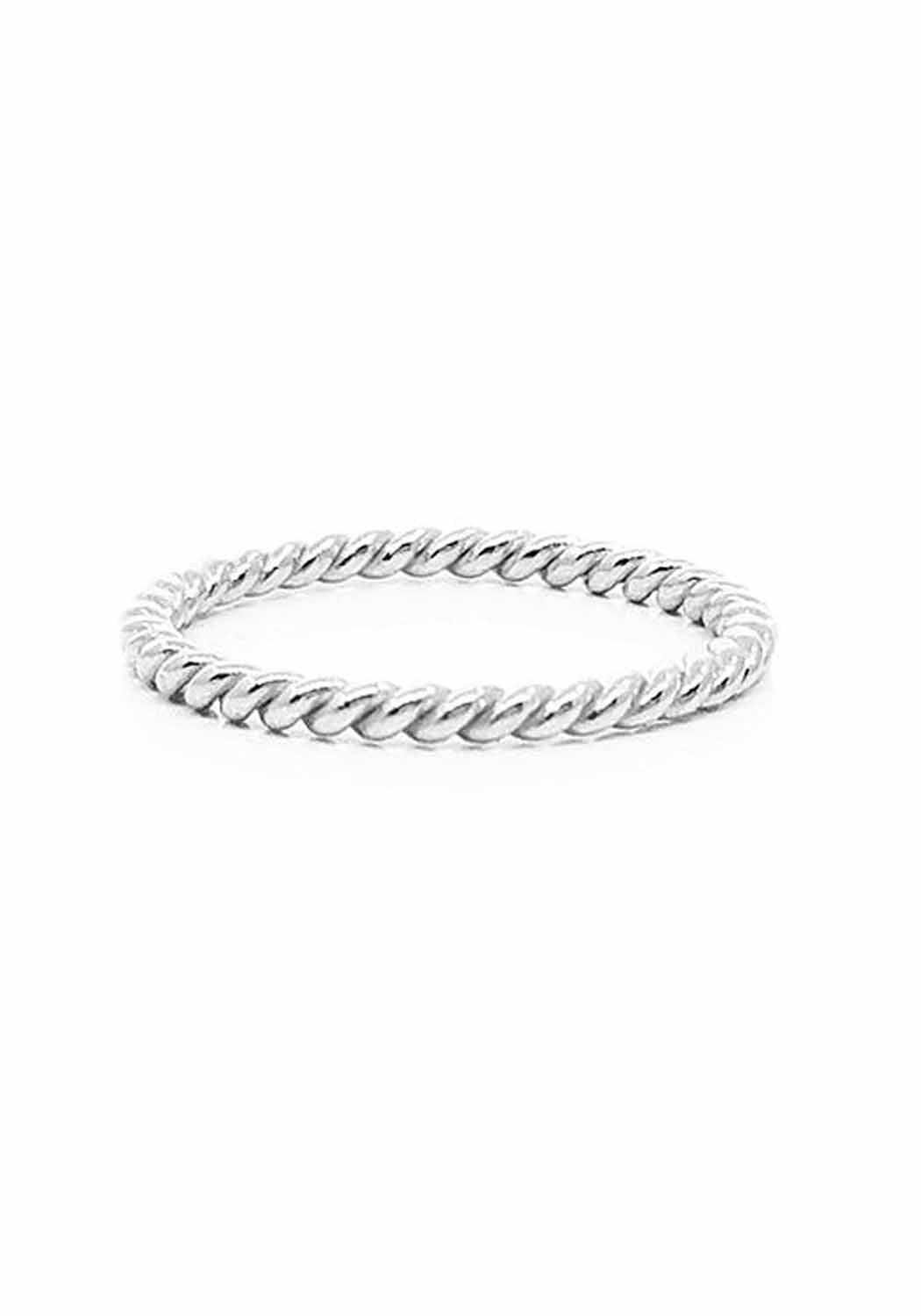Sethi Couture 18k White Gold Twisted Rope Band | Ref. 159M | OsterJewelers.com