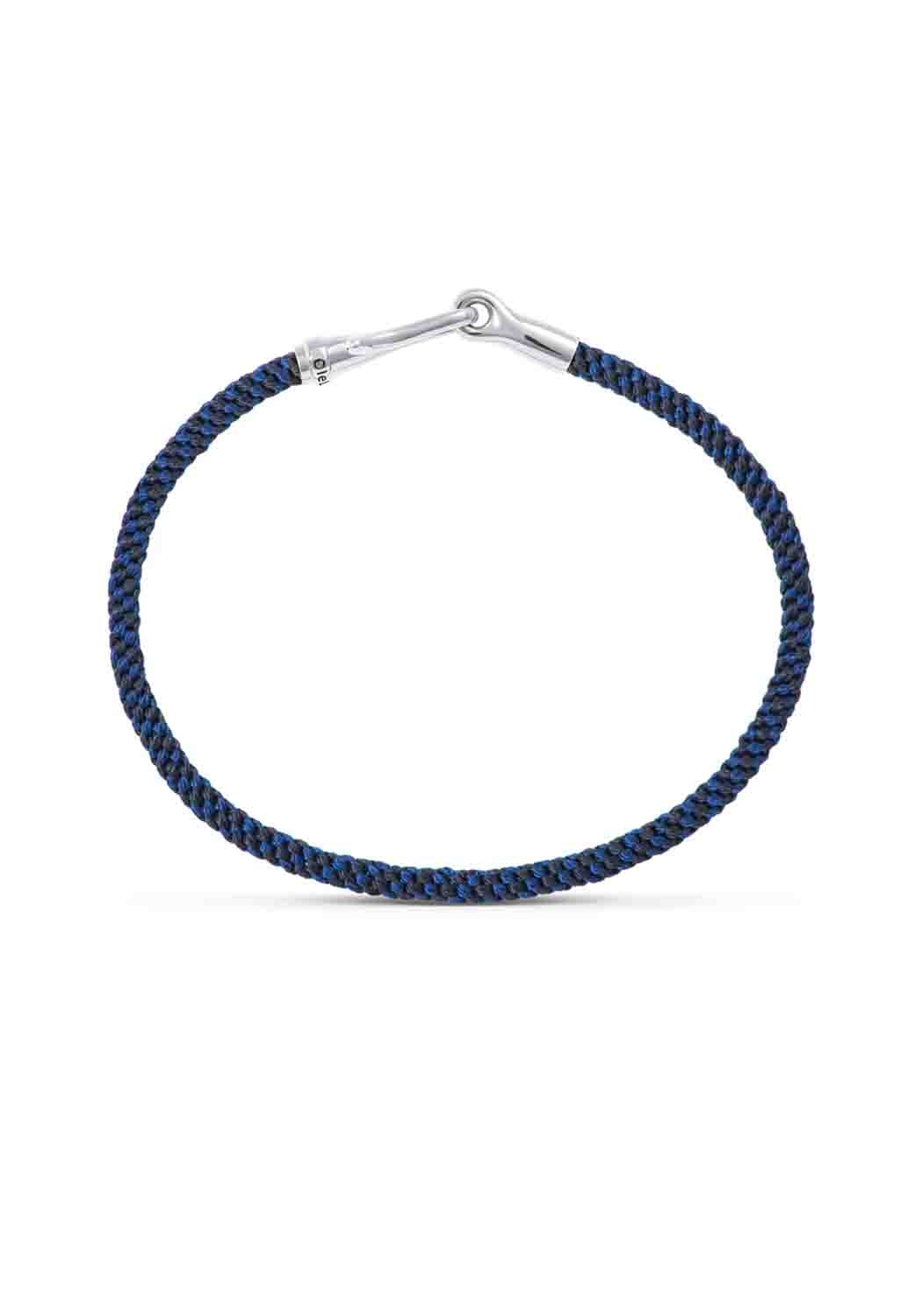 Ole LYNGGAARD Copenhagen Life Bracelet in White Gold with Midnight Theme Size: 16