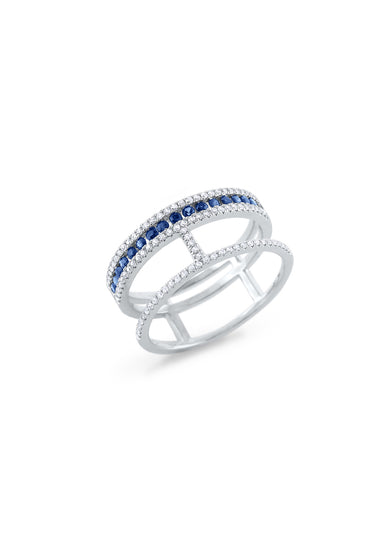 KC Designs Sapphire & Diamond Open Ring | OsterJewelers.com