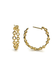 A & Furst Gaia 18KYG Round & Square Chain Link Hoop Earrings | OsterJewelers.com