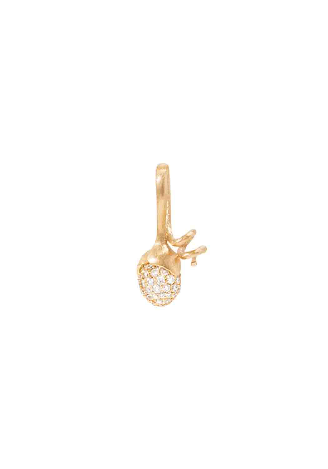 OLE LYNGGAARD Lotus Sprout 18KYG Pavé Diamond Pendant | Ref. A2663-402 | OsterJewelers.com