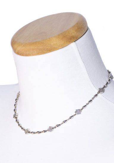 Katharine James Platinum 16" Bouquet Diamond Necklace | OsterJewelers.com