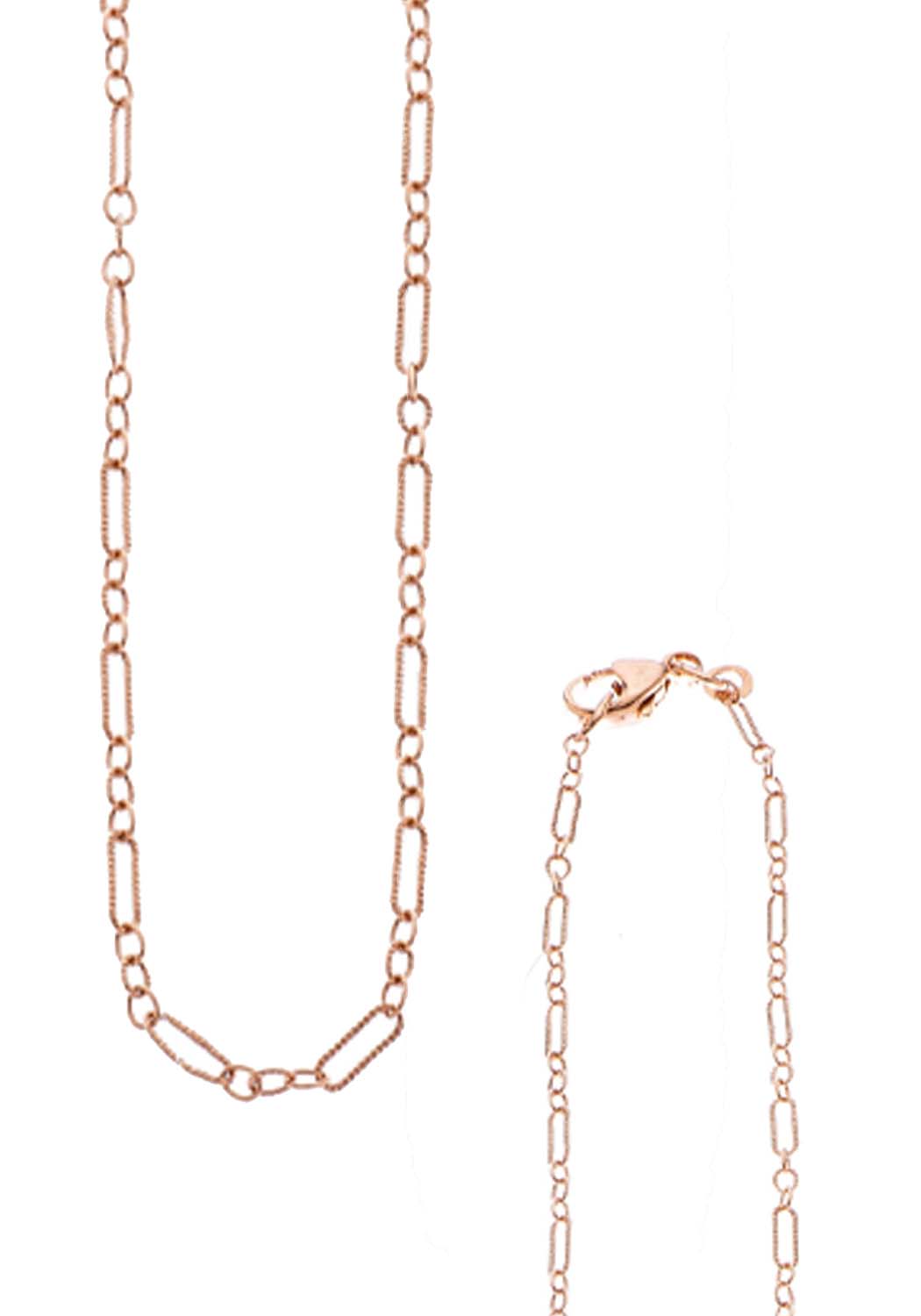 Sethi Couture 18K Rose Gold Figaro Chain Necklace | Ref. GC-RGFG-18 | OsterJewelers.com