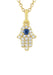 KC Designs Diamond & Sapphire Mini Hamsa Necklace