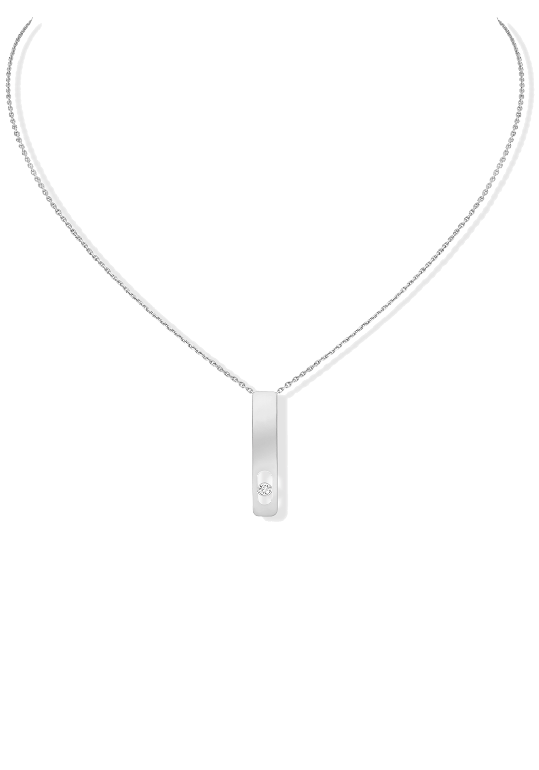 Messika My First Diamond 18KWG Diamond Necklace | Ref. 07498-WG | OsterJewelers.com
