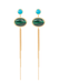 Ole Lynggaard Lotus 18KYG Turquoise Stud Earrings Style Idea (Sold separately) | OsterJewelers.com