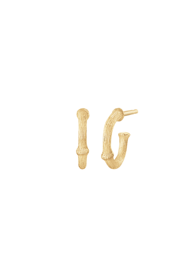 Ole Lynggaard Mini Nature Creol 18K Yellow Gold Hoop Earrings | A2687-401 | OsterJewelers.com