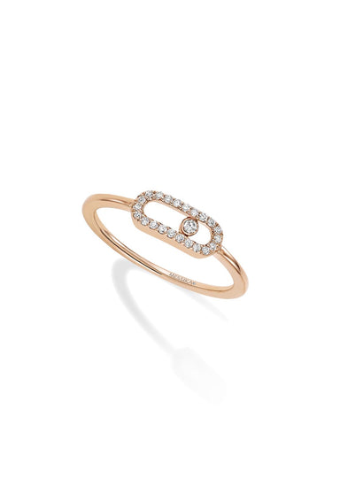 Messika Move Uno 18K Rose Gold Diamond Ring | Ref. 04705-PG | OsterJewelers.com