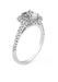 Parade Design Platinum Cushion Halo Semi-Mount Diamond Ring | Ref. R1915/C10 | OsterJewelers.com