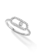 Messika Move Uno Pavée LM 18KWG Pave Diamond Ring | Ref. 12113-WG | OsterJewelers.com