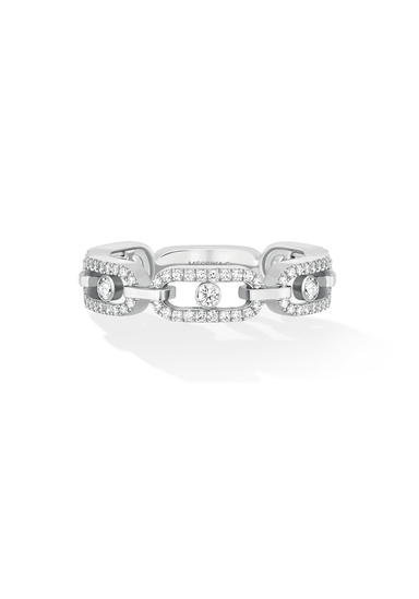 Messika Move Uno Multi Pavée 18KWG Pave Diamond Ring | Ref. 12012-WG | OsterJewelers.com