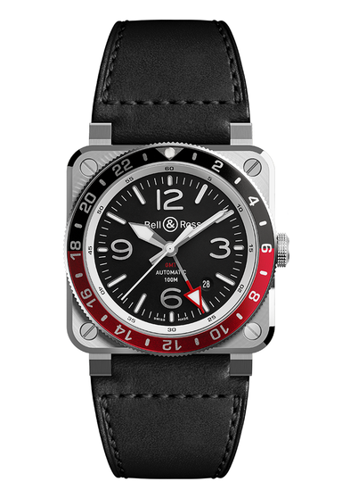 Bell & Ross BR 03-93 GMT Black & Red 42mm | Ref. BR0393-BL-ST/SCA | OsterJewelers.com