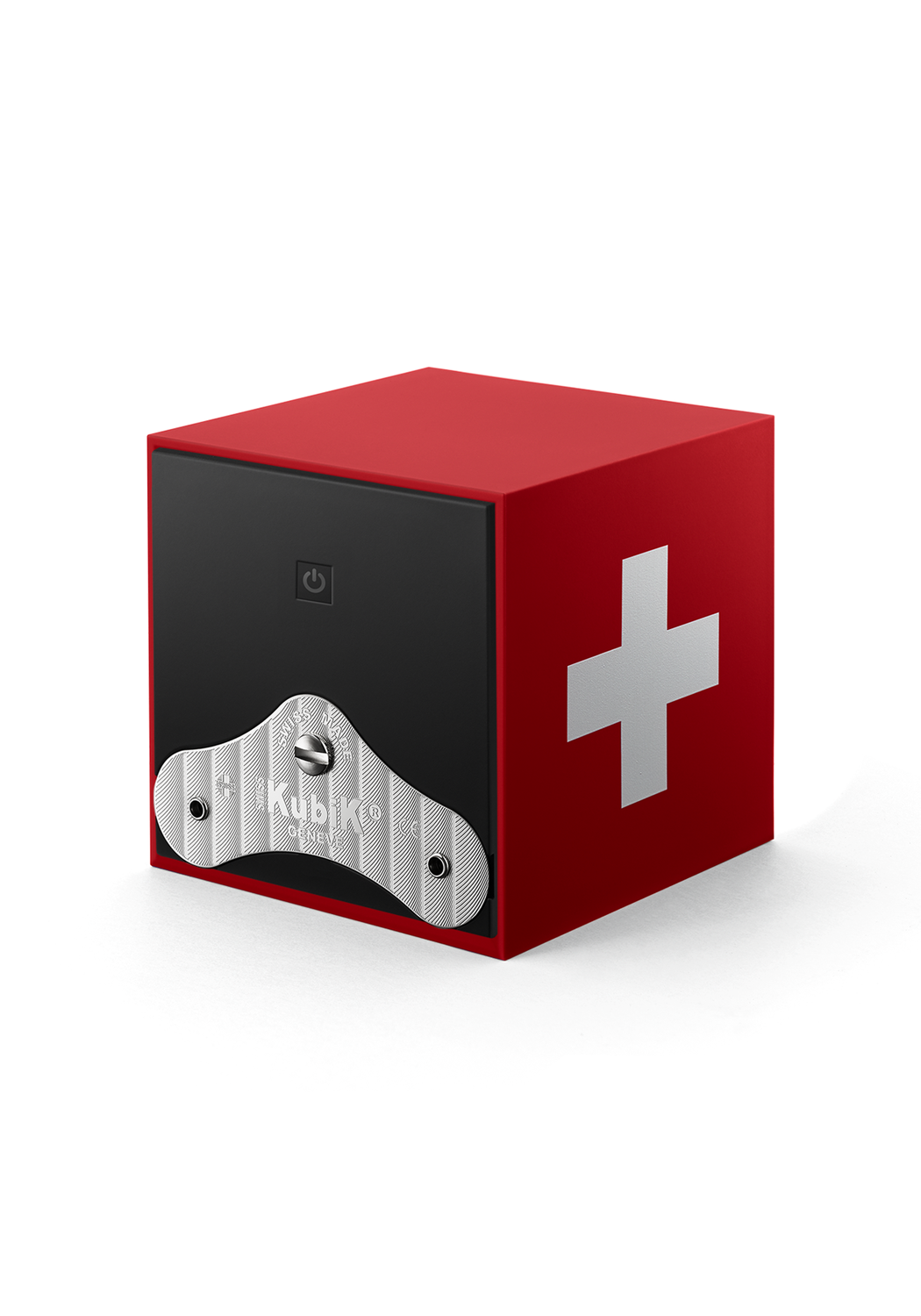 SwissKubiK Single Startbox Red Swiss Cross Watch Winder | OsterJewelers.com