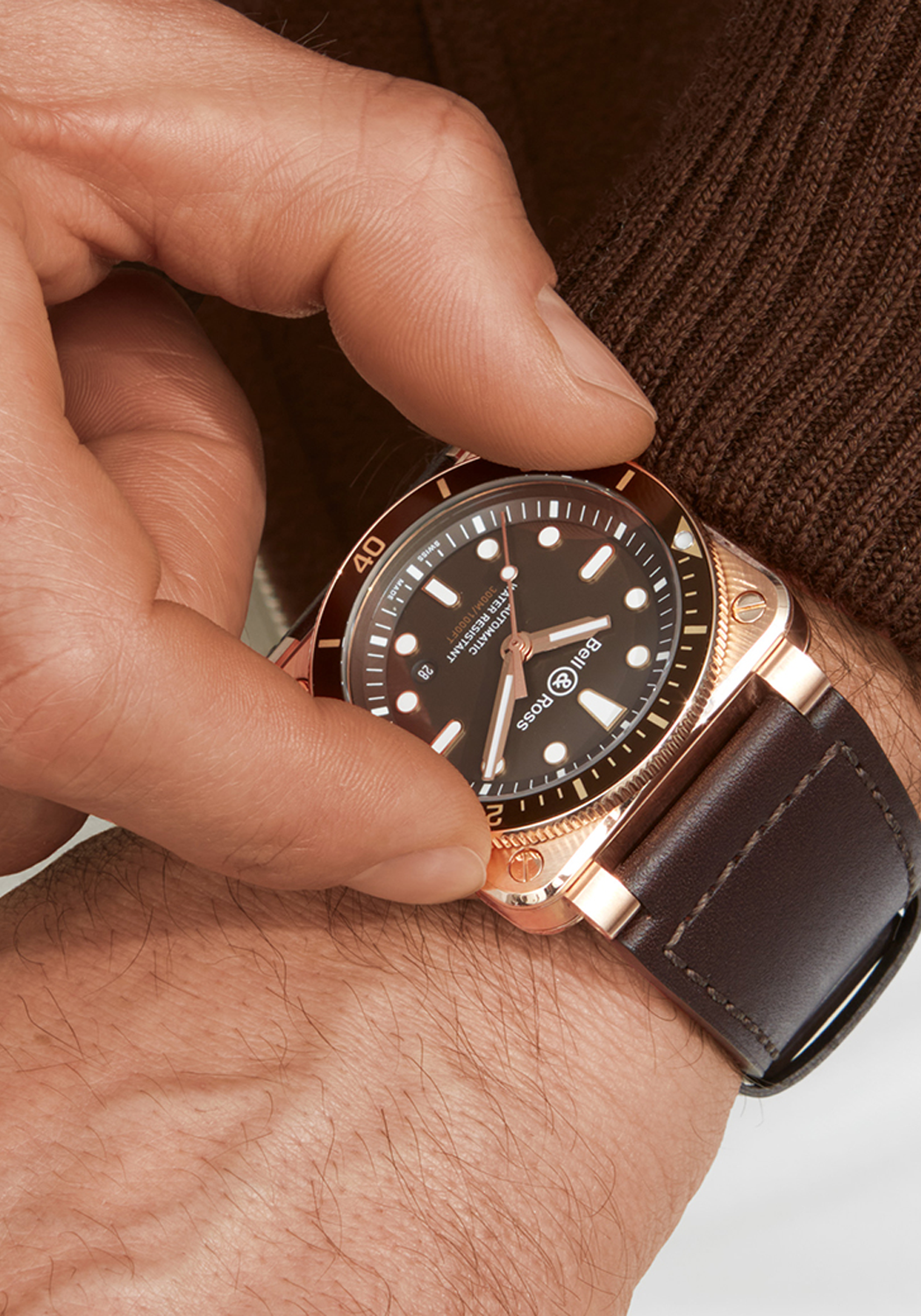 Bell Ross Br 03 92 Diver Brown Bronze Watch