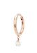 Persée Paris 18K Rose Gold Solitaire Diamond Hoop Earring | OsterJewelers.com
