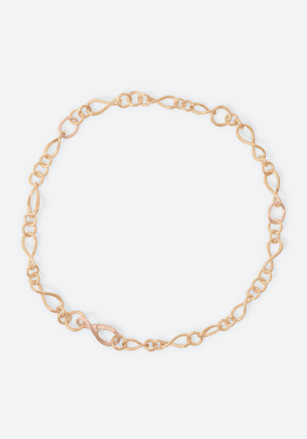 Ole Lynggaard Love 18KYRG Small Chain Link Collier Necklac | Ref. A1730-406 | OsterJewelers.com