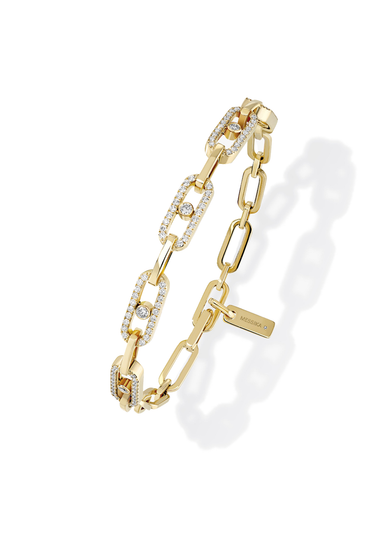 Messika Move Uno Multi 18KYG Diamond Bracelet | Ref. 12187-YG | OsterJewelers.com