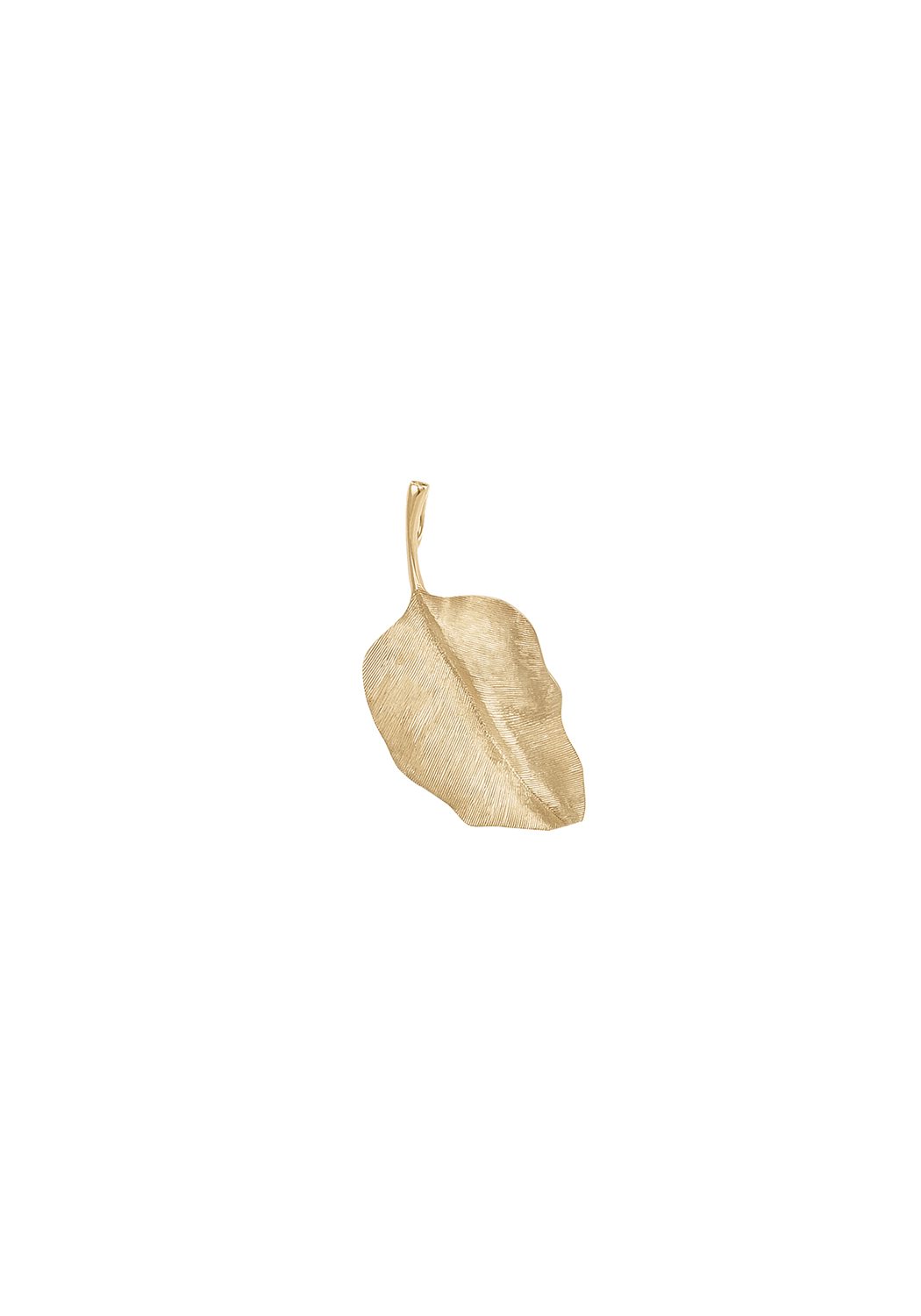 Ole Lynggaard Leaves 18K Yellow Gold Leaf Pendant | 4cm ef. A2617-402 | OsterJewelers.com