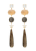 Ole Lynggaard Lotus 18KYG Moonstone & Smoky Quartz Earrings | A2909-401 | OsterJewelers.com