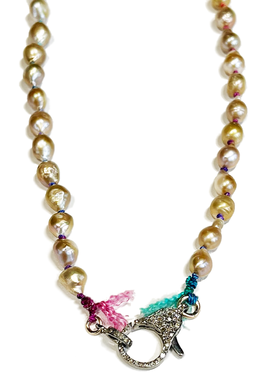 Catherine Michiels South Sea Pearl Necklace with Diamond Clasp | OsterJewelers.com