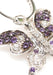 Adolfo Courrier Amethyst & Diamond Butterfly Hoop Earrings | Oster Jewelers