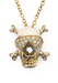 Adolfo Courrier 18KYG Enamel & Diamond Skull & Crossbones Necklace | OsterJewelers.com