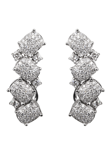 Antonini Malibu Orecchini 18KWG Pave Diamond Earrings | OsterJewelers.com