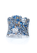 Stefan Hafner Lunar 18KWG Wide Diamond & Sapphire Ring | OsterJewelers.com