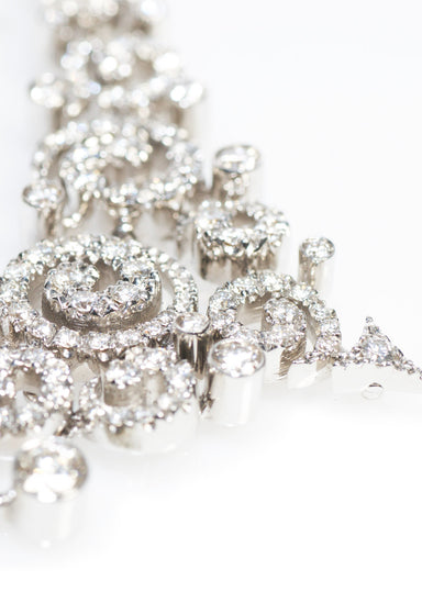Stefan Hafner Astrakhan 18KWG Diamond Collar Necklace | OsterJewelers.com