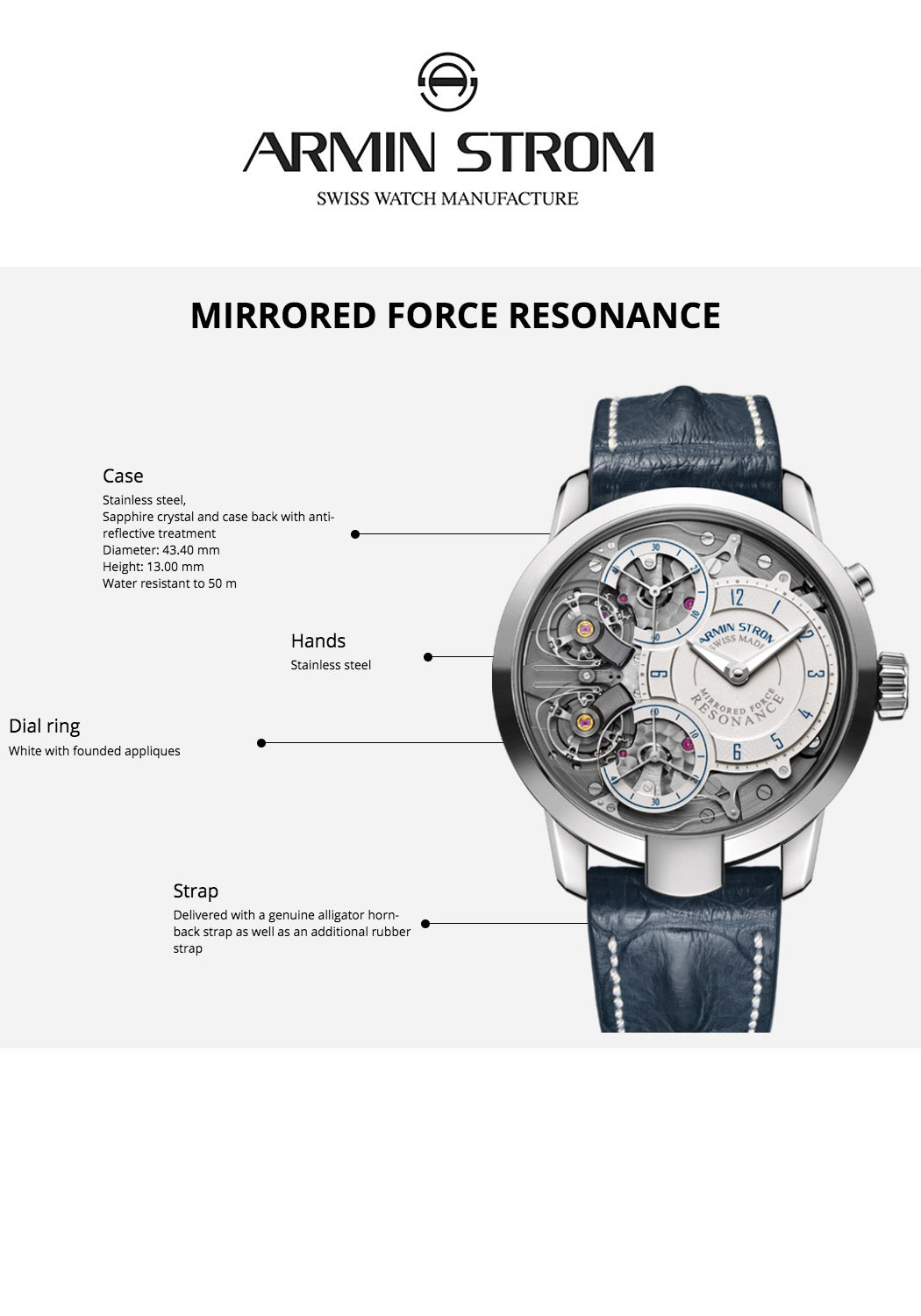 Armin Strom Mirrored Force Resonance | OsterJewelers.com