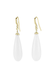 A & Furst Joie De Vivre Diamond & White Agate Dangle Earrings | OsterJewelers.com
