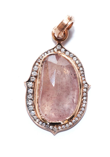 Sylva & Cie 14krg Pink Sapphire With Diamond Enhancer  | Oster Jewelers