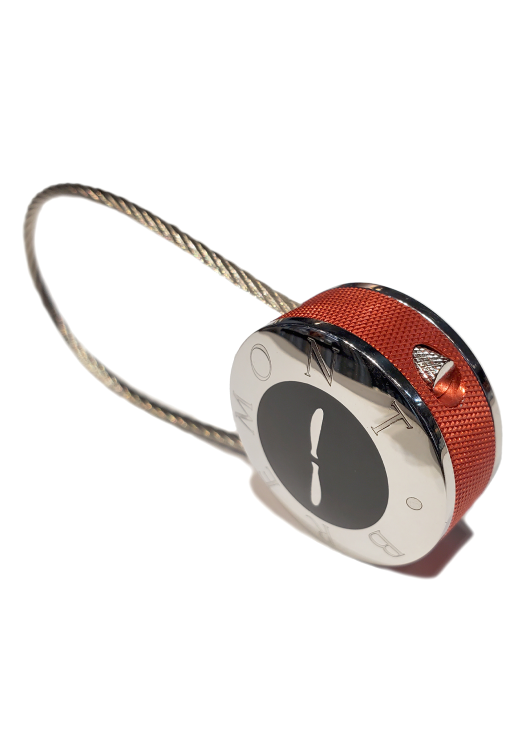 Bremont Steel Chronometer Orange Cable Key Chain Fob | OsterJewelers.com