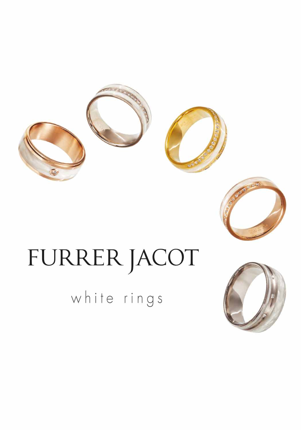 Furrer Jacot Rose Gold HyCeramic Band Collection (sold separately) | OsterJewelers.com