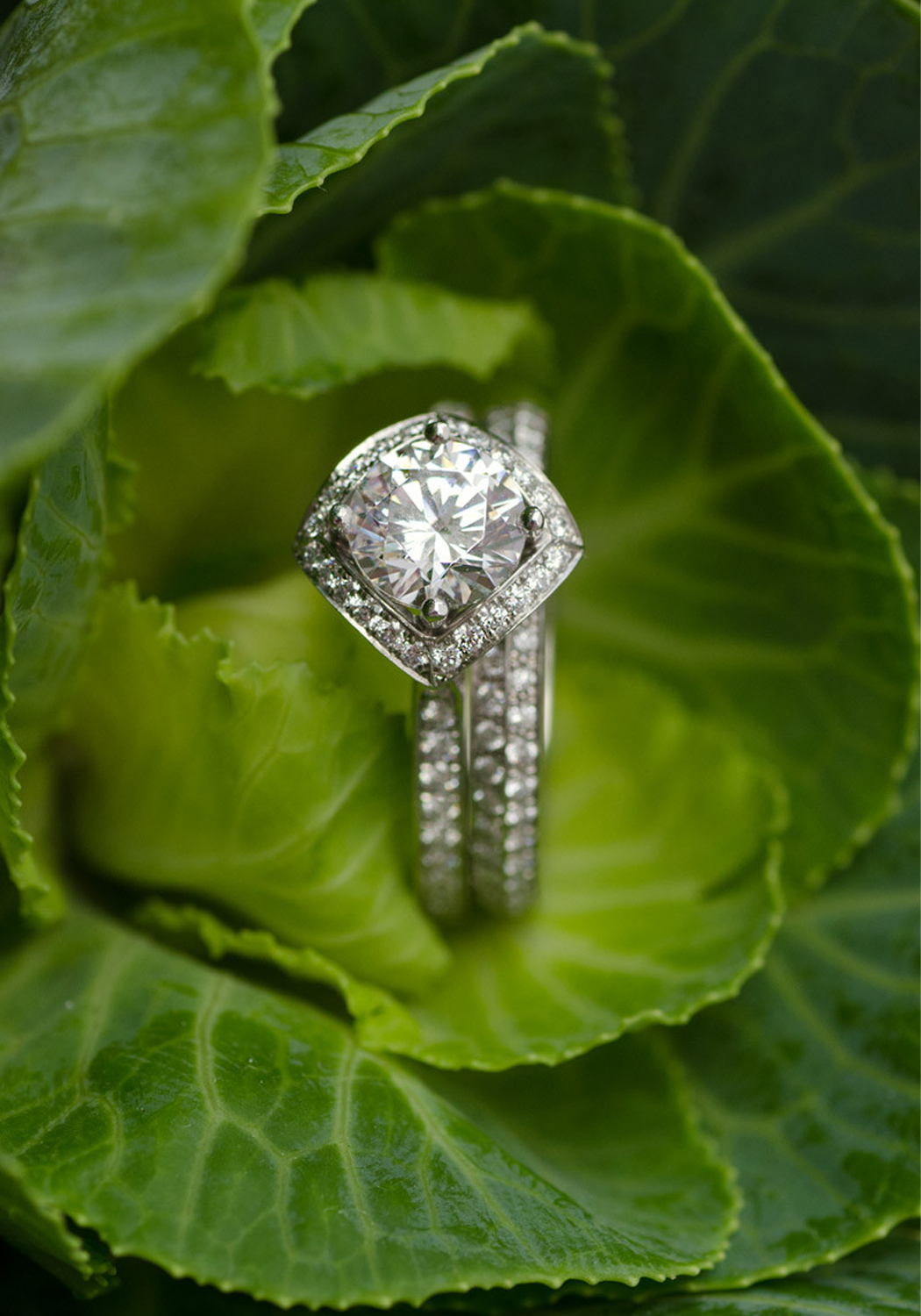 Furrer Jacot Diamond Engagement Ring & Eternity Band Set Idea | OsterJewelers.com