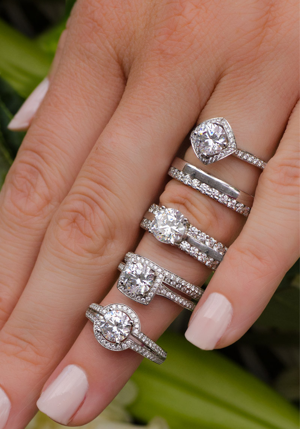 Furrer Jacot Diamond Engagement Rings & Wedding Bands (Sold separatelt) | OsterJewelers.com