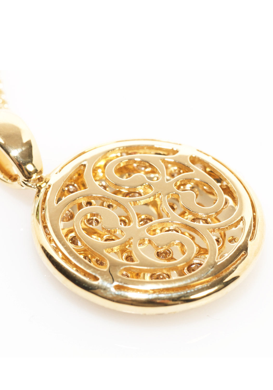 Garavelli 18krg Diamond Disc Necklace | Oster Jewelers