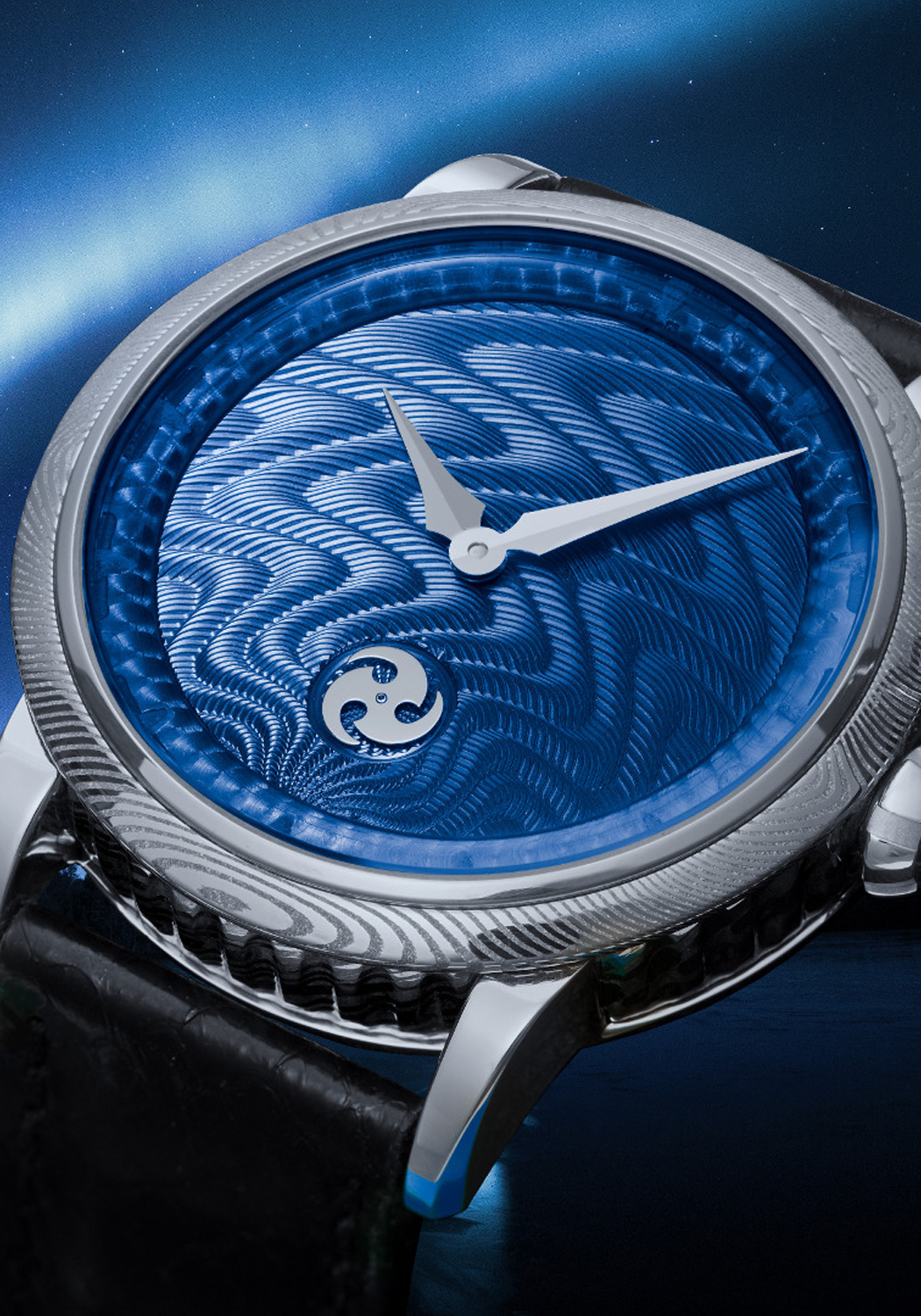 GoS Norrsken Northern Lights Blue Hand-Guilloché Dial | LE50 | OsterJewelers.com
