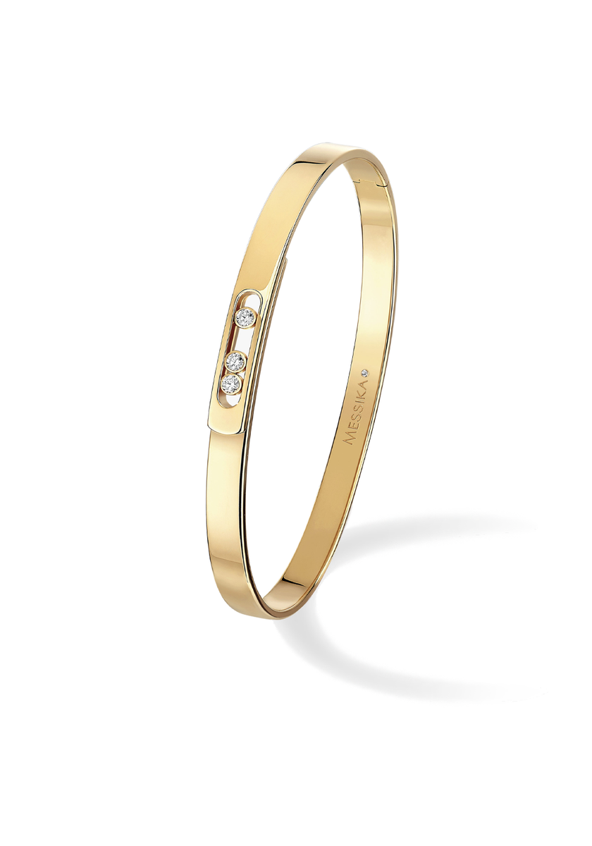 Messika Move Noa SM 18K Yellow Gold Diamond Bangle Bracelet | 10092-YG