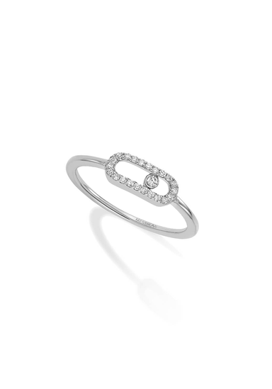 Messika Move Uno 18KWG Rose Gold Diamond Ring | Ref. 04705-WG | OsterJewelers.com