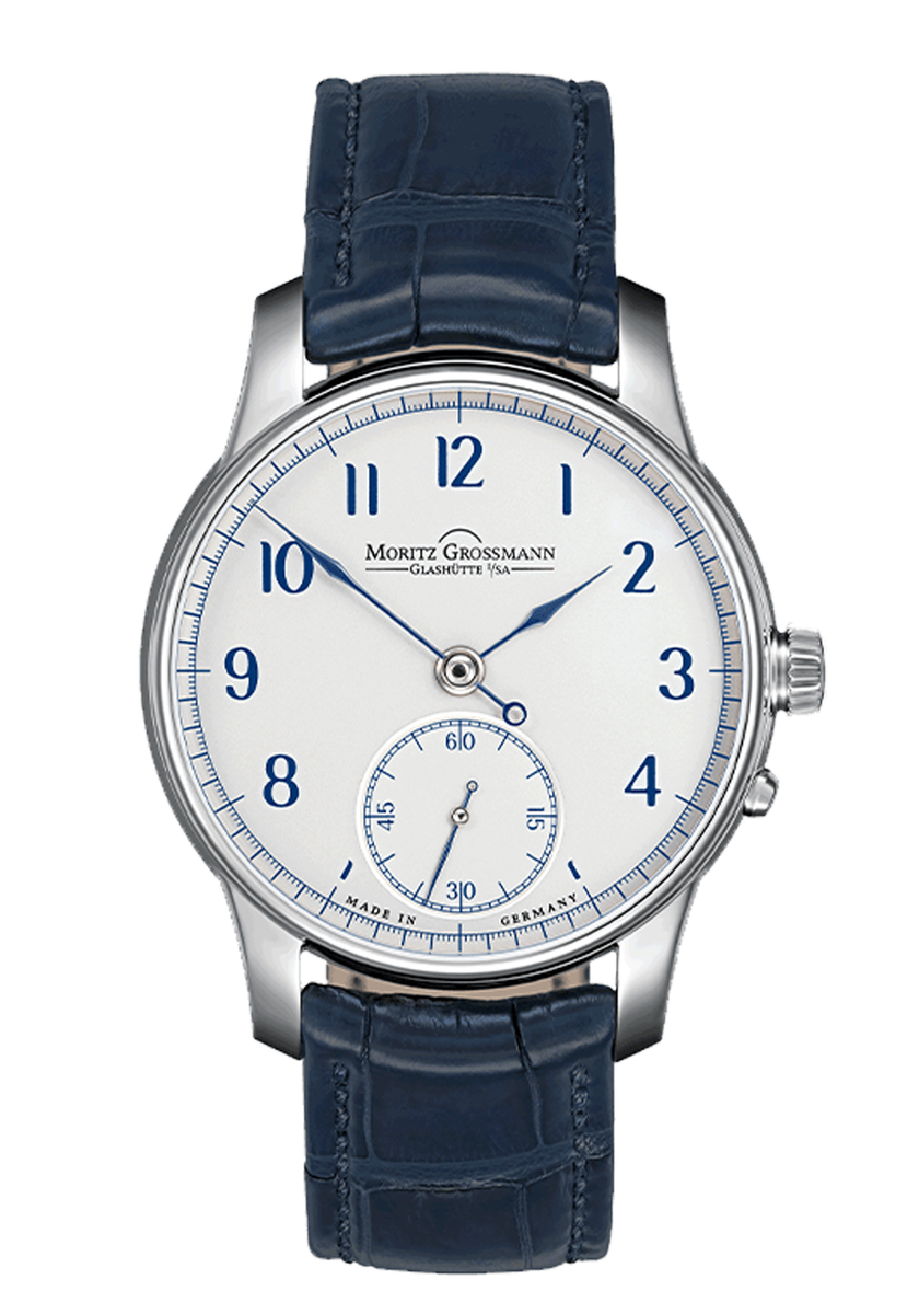 Moritz Grossmann Enamel Arabic Blue Stainless Steel