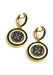 Valente Black Diamond & 18kyg Signet Disc Earrings | OsterJewelers.com