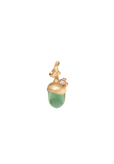Ole Lynggaard Forest 18K Gold Small Serpentine Acorn Pendant | A2829-403 | OsterJewelers.com